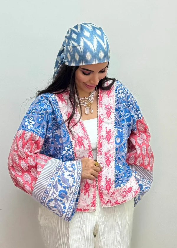 مانتو آنتیک با پارچه ی هندی